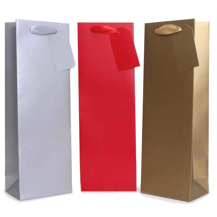 GOLD/SILVER/RED METALLIC BOTTLE BAG 1