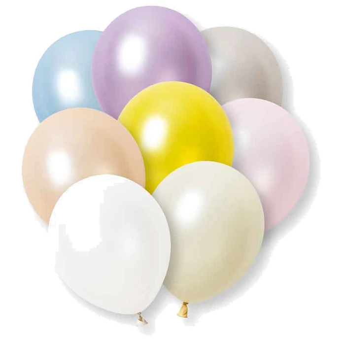 8PK 12in ASST PASTEL PEARLISE