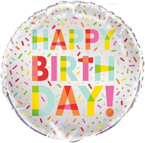 18In Donut Party Foil Balloon