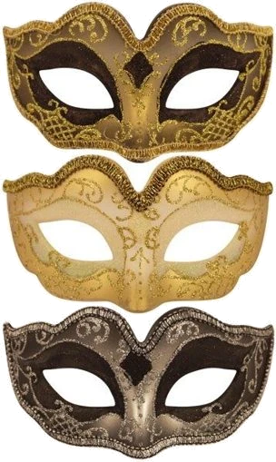 Half Face Glitter Mask