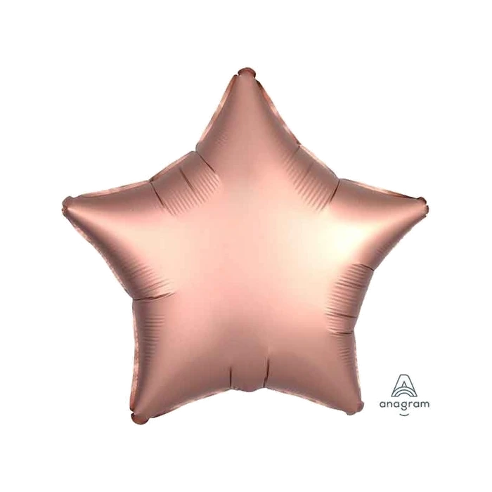 Satin Luxe Rose Copper 19In Star