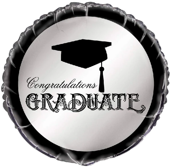 18IN SIMPLY GRADUATION FOIL BALLOON