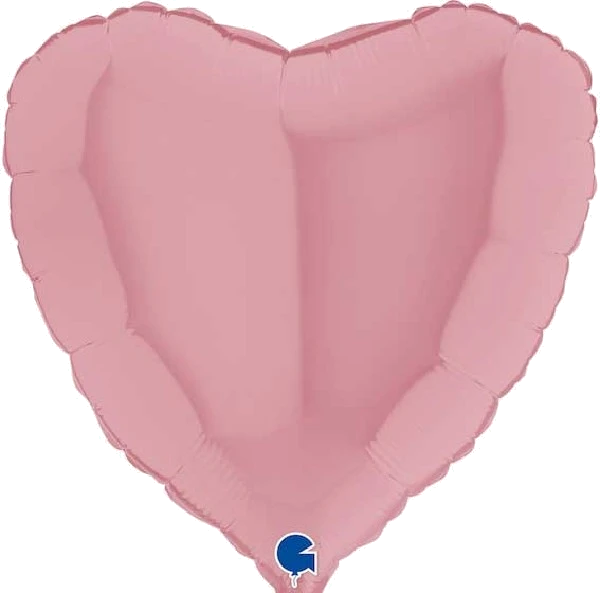 18In Heart Matte Pink Foil Balloon