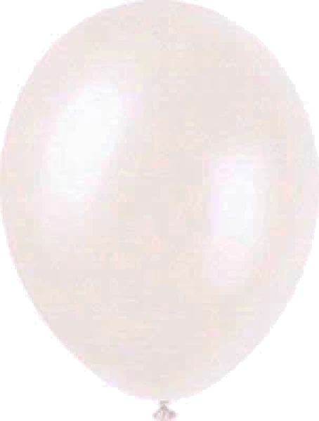 (8) Iridescent White Pearlised Balloons