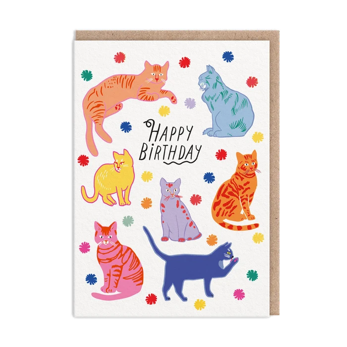 Cats Happy Birthday Card