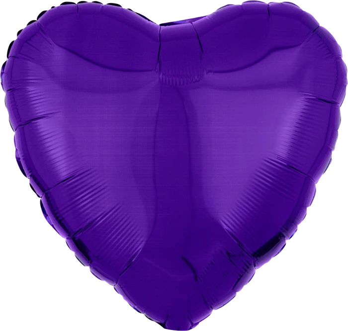 18In Metallic Purple Heart Foil