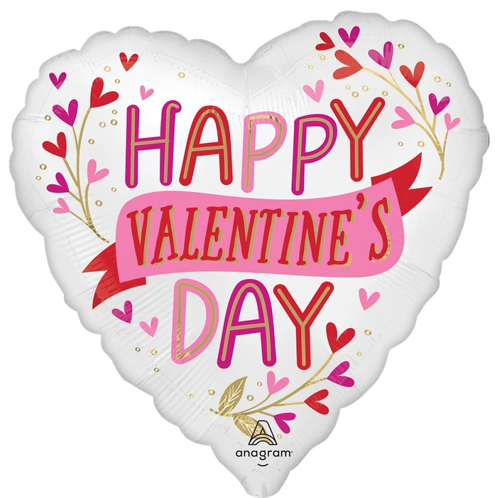 18In Happy Valentines Day Satin