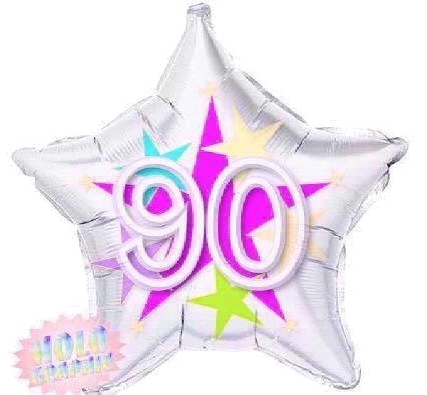90TH STELLAR FUN FOIL BALLOON