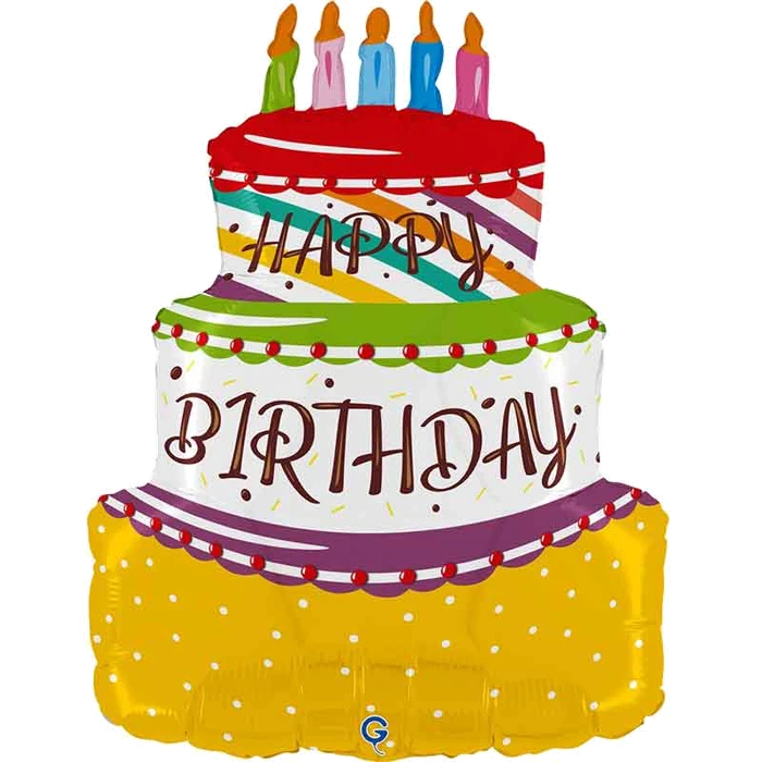 27in BIRTHDAY CAKE FOIL