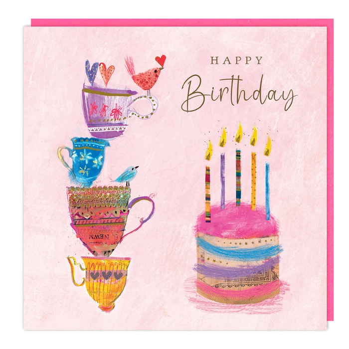 Secret Garden - Blank - Cake and Bird - Foil/Emb