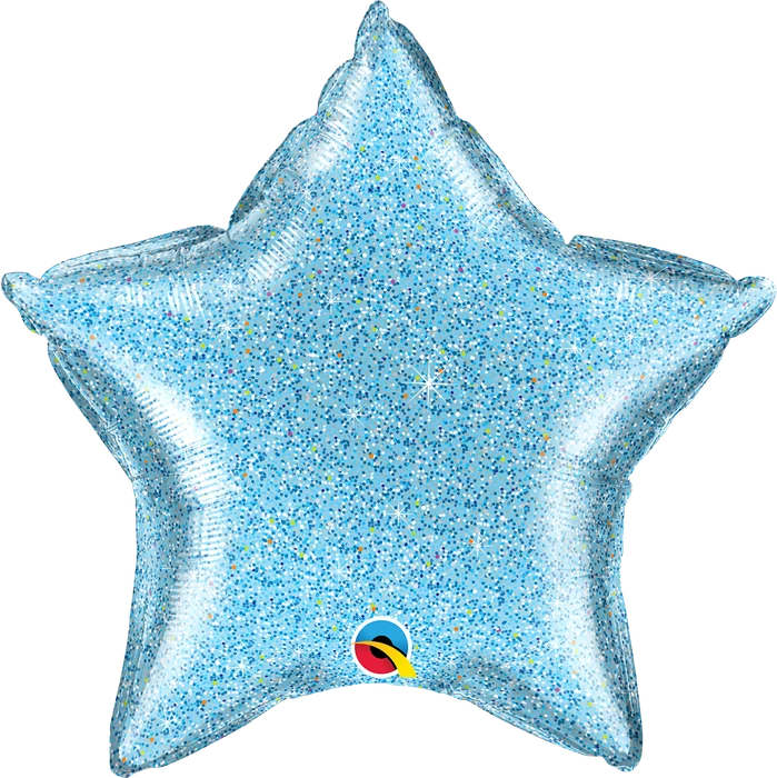 20In Glittergraphic Light Blue Star
