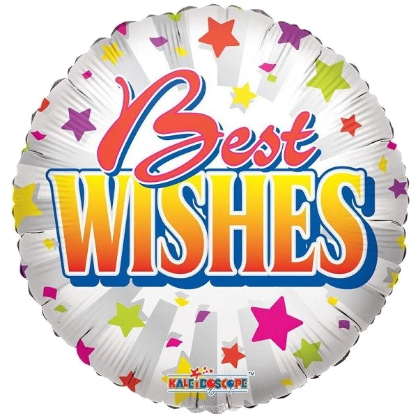 18IN BEST WISHES STARS FOIL BALLOON