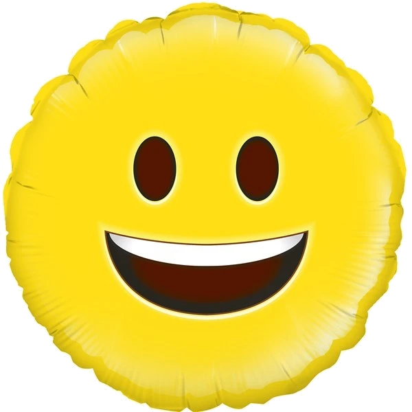 18In Happy Emoji Foil Balloon