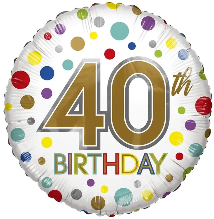 18in AGE 40 ECO FOIL BALLOO